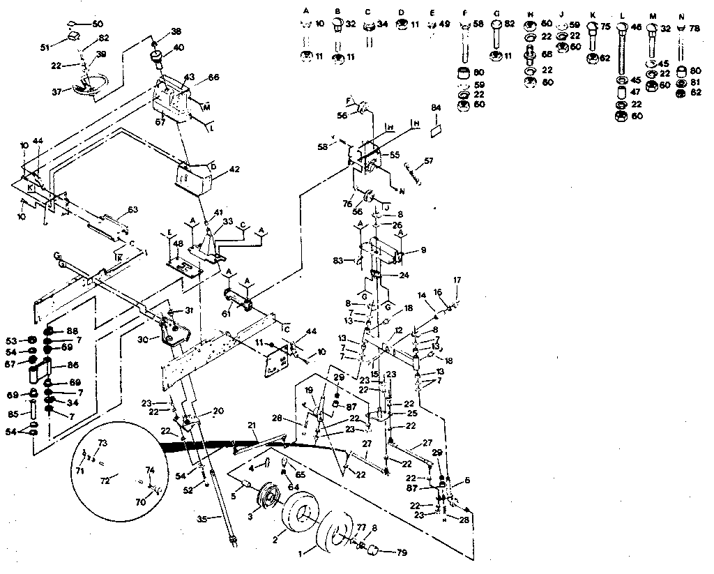 Craftsman 917254420 steering diagram