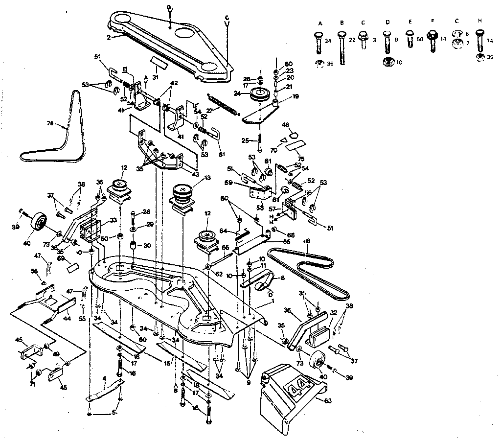 Craftsman 917254420 mower diagram