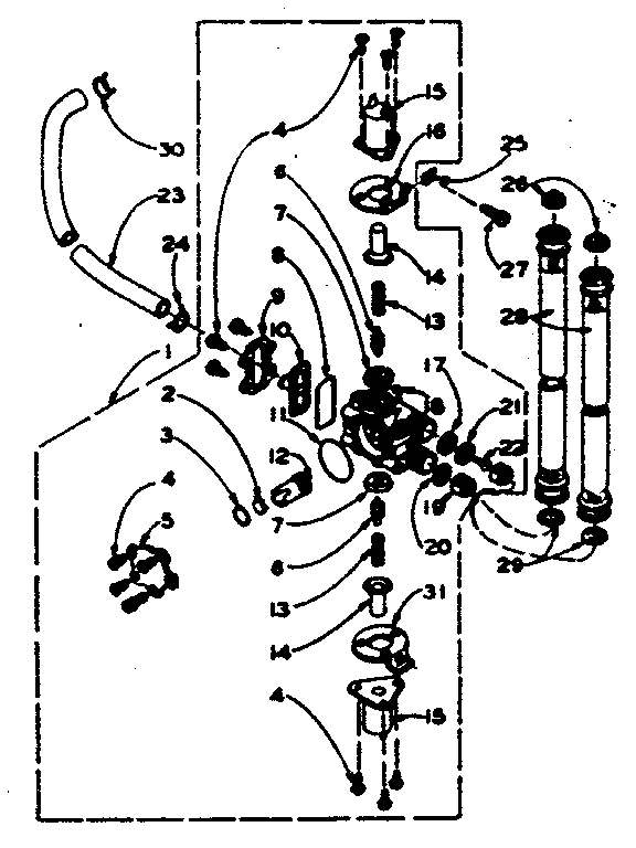 Kenmore 1105805700 water system diagram