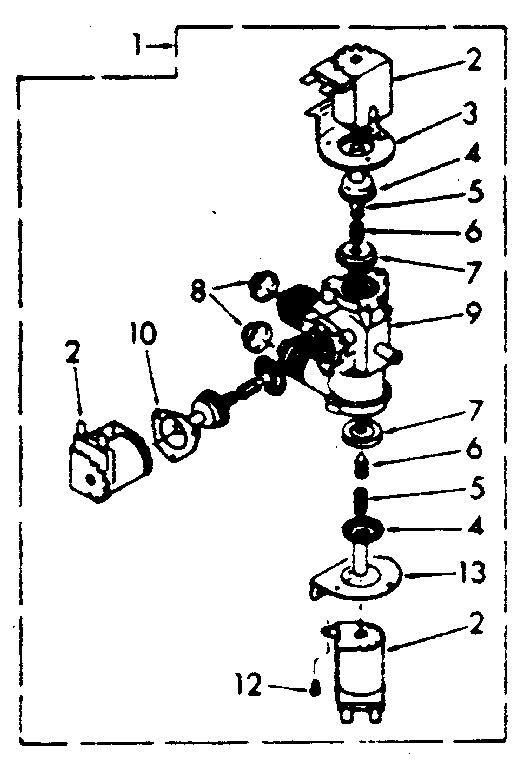 Kenmore 1106305857 water system diagram