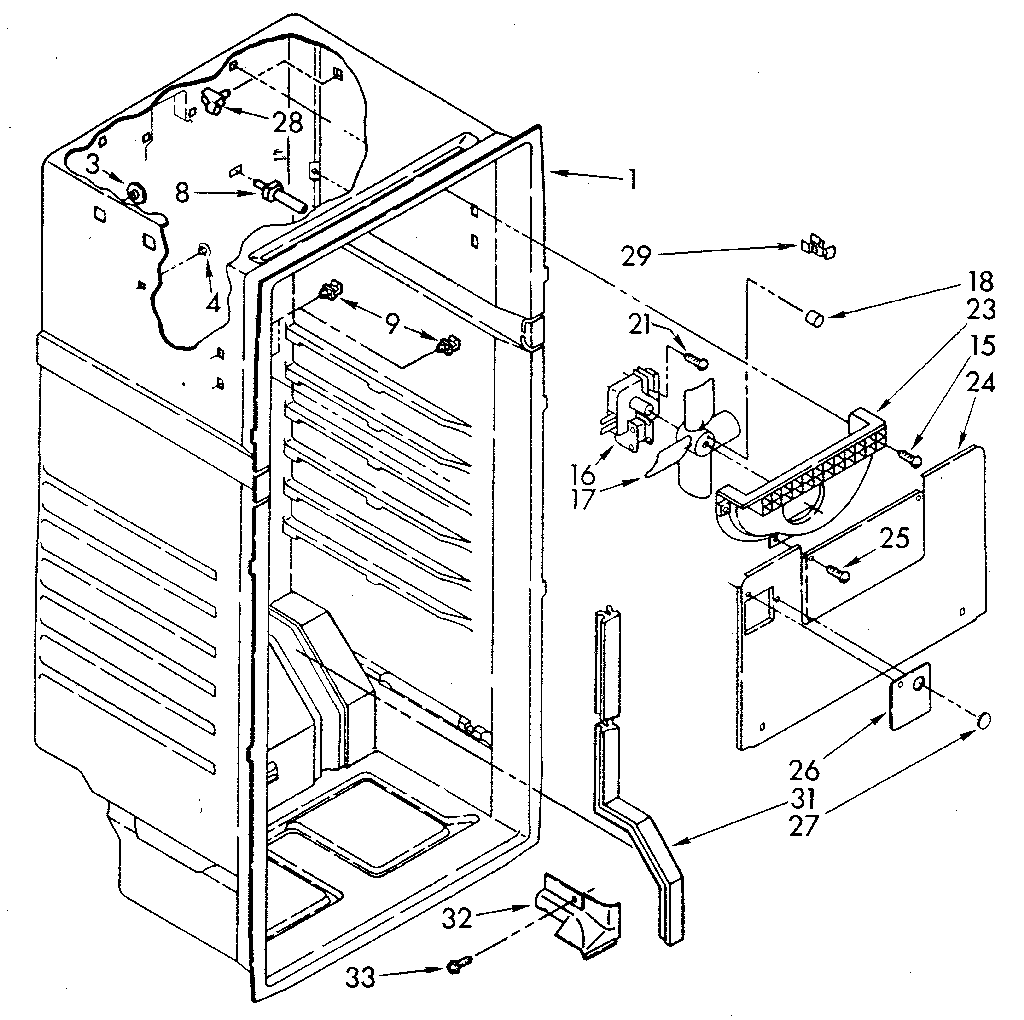 Kenmore 1068692210 liner diagram
