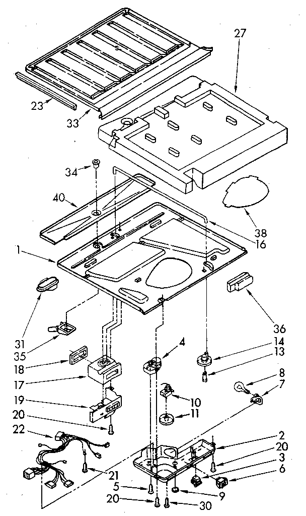 Kenmore 1068692210 compartment separator diagram