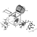ICP NUOD112DG03 blower assembly diagram