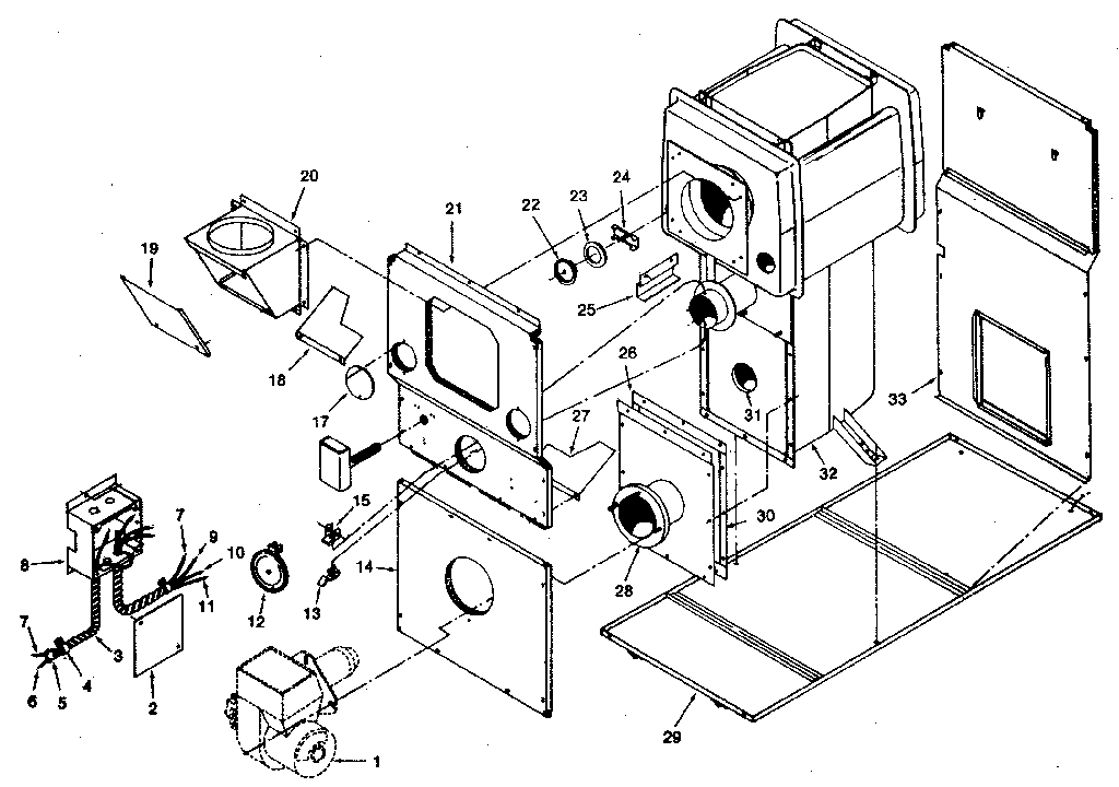 ICP NLOD112DF03 heat exchange diagram