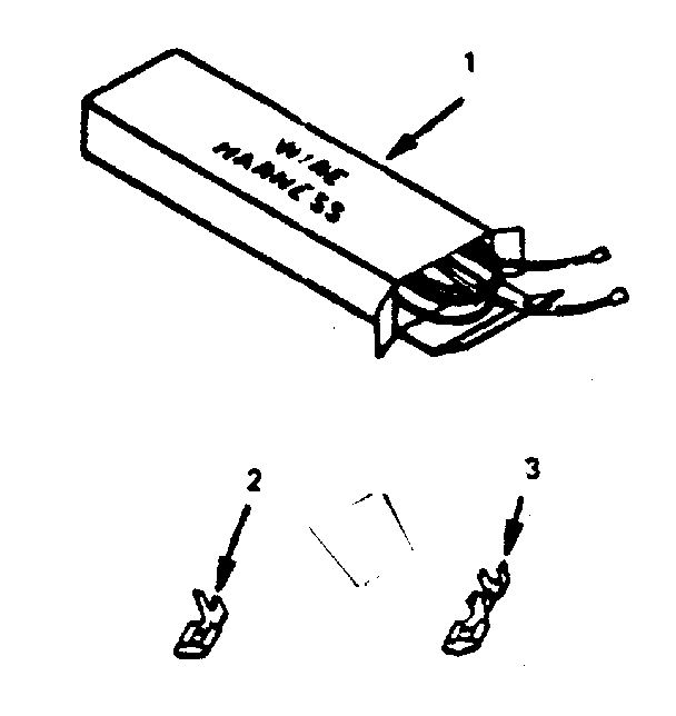 Kenmore 9117398610 wire harnesses and components diagram