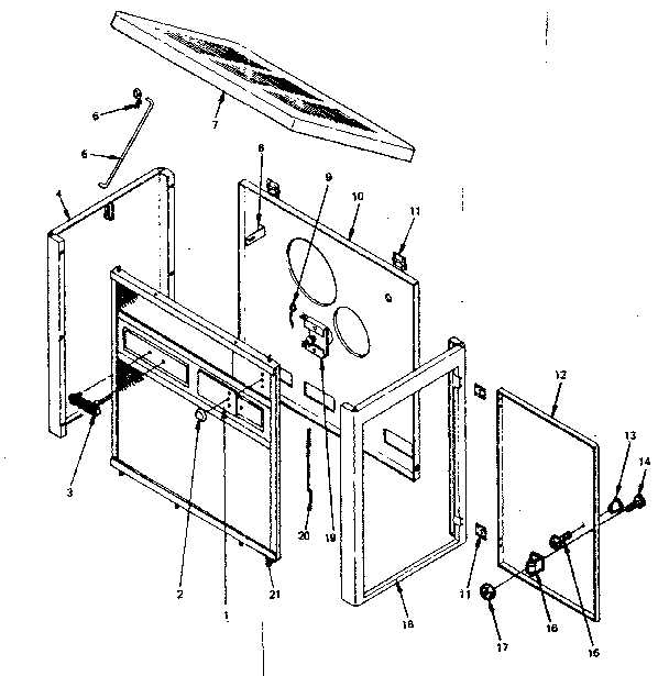 Kenmore 143840825 cabinet diagram