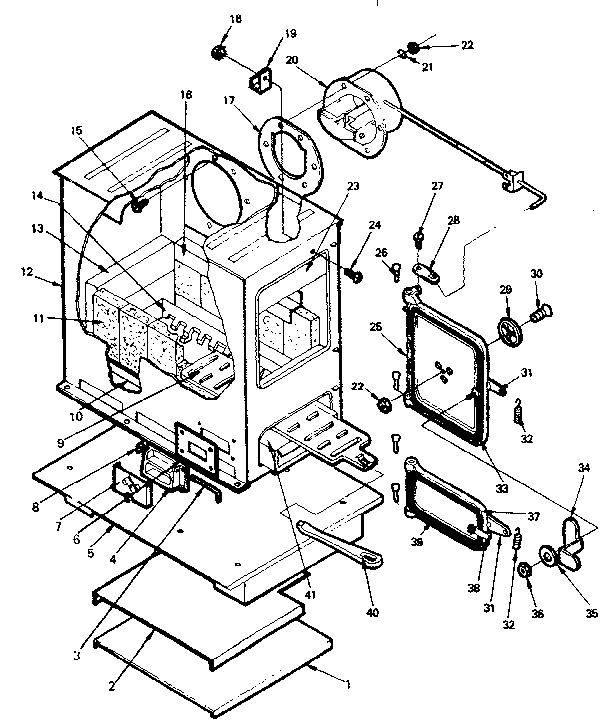 Kenmore 143840825 replacement parts diagram