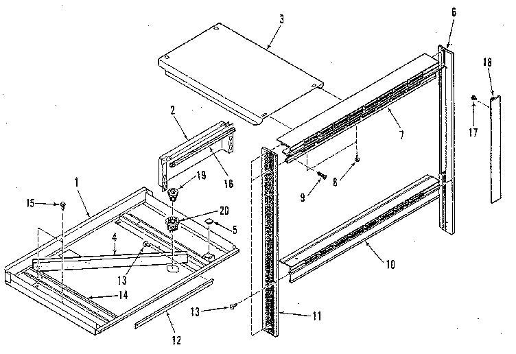 Kenmore 2784298892 trim and micro mounting section diagram