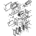 Kenmore 5648765380 grill and duct parts-b diagram