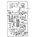 Kenmore 5648765380 power and control circuit board (part no. 13708) diagram