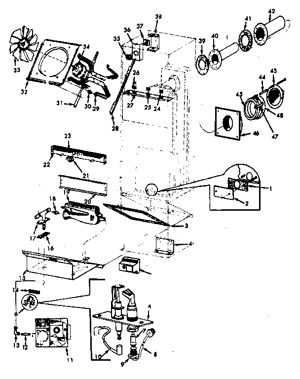 Kenmore 867758290 functional replacement parts diagram