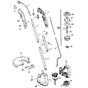Craftsman 257796012 drive shaft and head assembly diagram