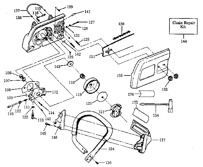 Craftsman 358356330 handle assembly diagram