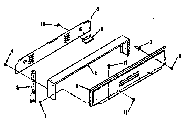 Kenmore 9117318810 backguard section diagram