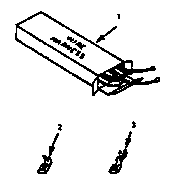 Kenmore 9117318810 wire harnesses and components diagram