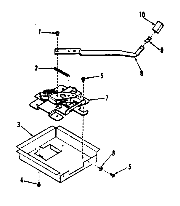 Kenmore 9119858710 power lock section diagram