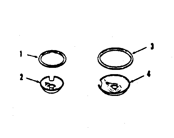 Kenmore 9119858710 optional porcelain pan and chrome ring kit no. 8068400 diagram