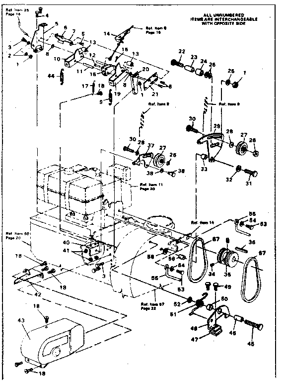 Craftsman 5361-52 selector assembly diagram