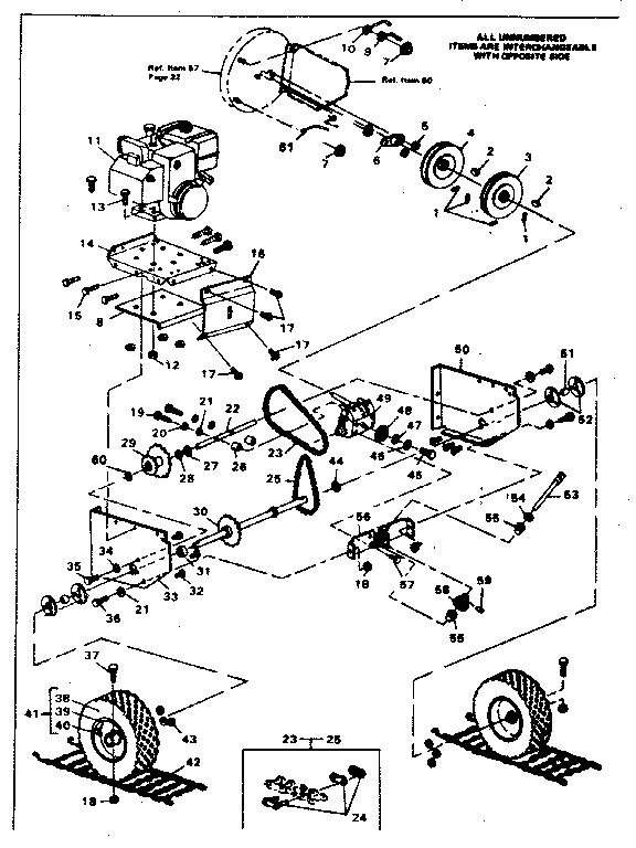 Craftsman 5361-52 drive assembly diagram