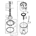 Kenmore 11082692330 agitator, basket and tub parts diagram
