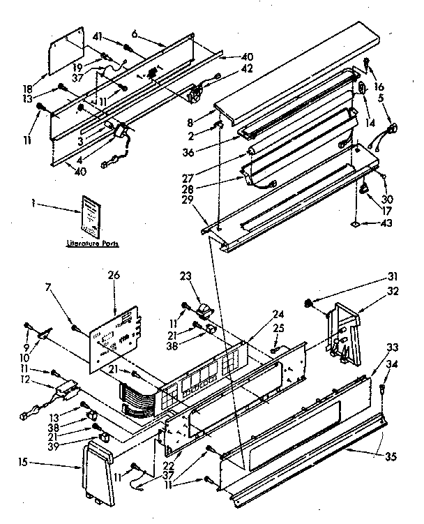 Kenmore 11086694720 limited edition console panel parts diagram