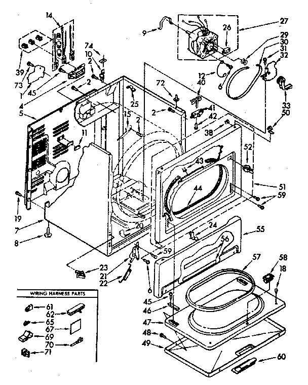 Kenmore 11086694720 limited edition cabinet parts diagram