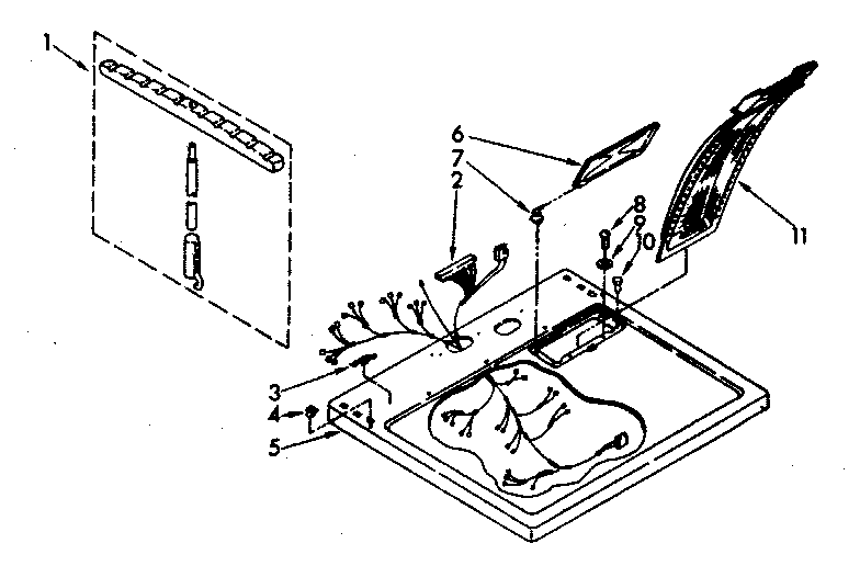Kenmore 11086694720 limited edition dryer top parts diagram