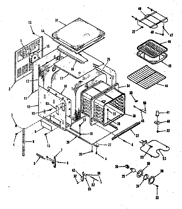 Kenmore 2784038890 body section diagram