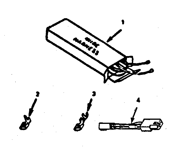 Kenmore 2784038890 wire harnesses and components diagram