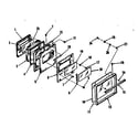 Kenmore 2784038890 oven door section diagram