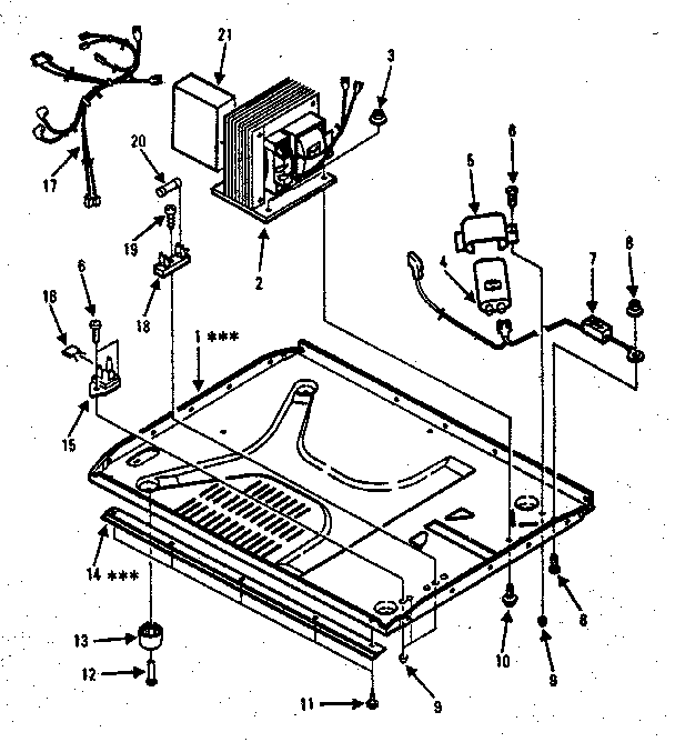 Kenmore 5648824581 microwave parts diagram