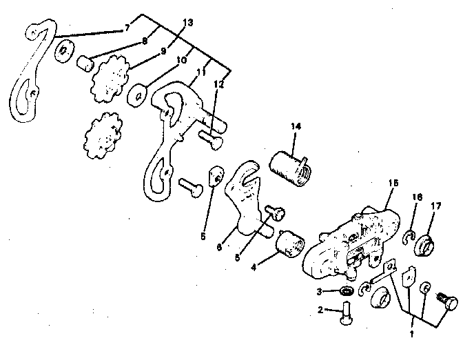 Sears 502456150 rear derailleur diagram