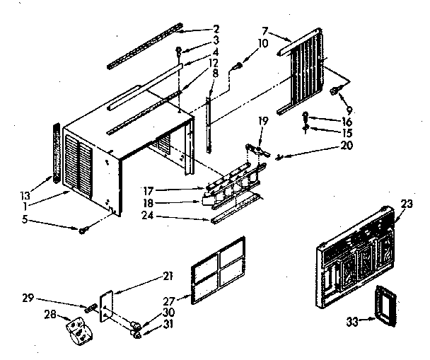 Kenmore 1068760784 cabinet diagram