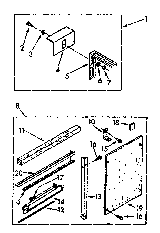 Kenmore 1068760784 accessory kit diagram