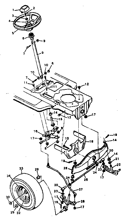 Craftsman 502255790 steering diagram