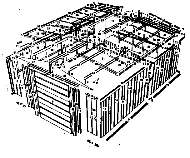Sears 69768877 main frame diagram