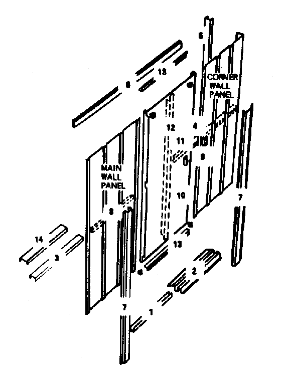 Sears 69768877 side panel diagram