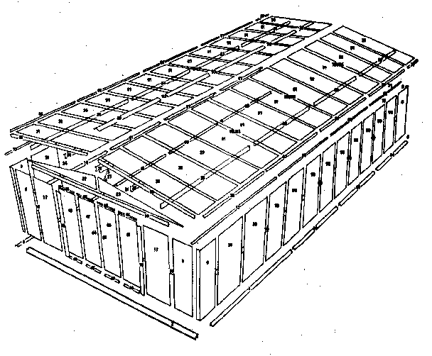 Sears 697688851 14'x30' storage building diagram