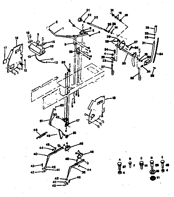 Craftsman 917254232 lift adjustment diagram