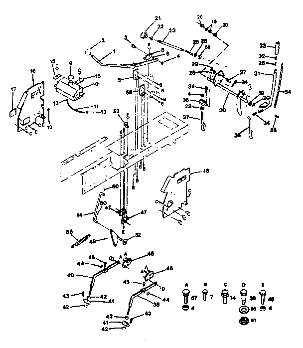 Craftsman 917254244 lift adjustment diagram