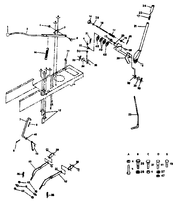 Craftsman 917254311-1987 lift adjustment diagram