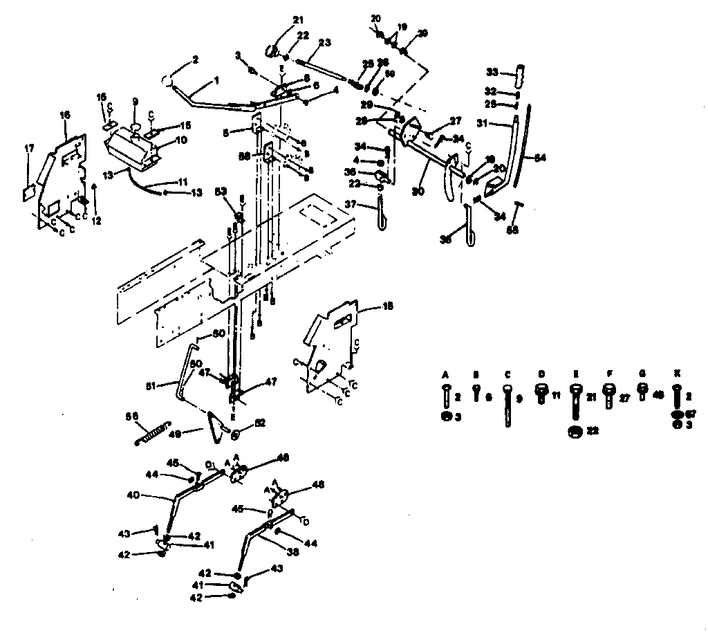 Craftsman 917254561 lift adjustment diagram