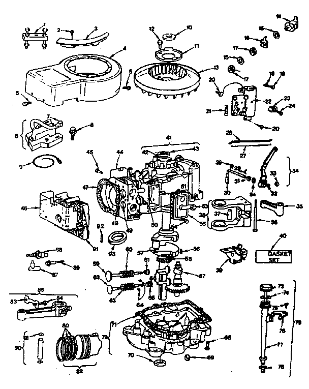 Craftsman 917254550 cylinder block group diagram