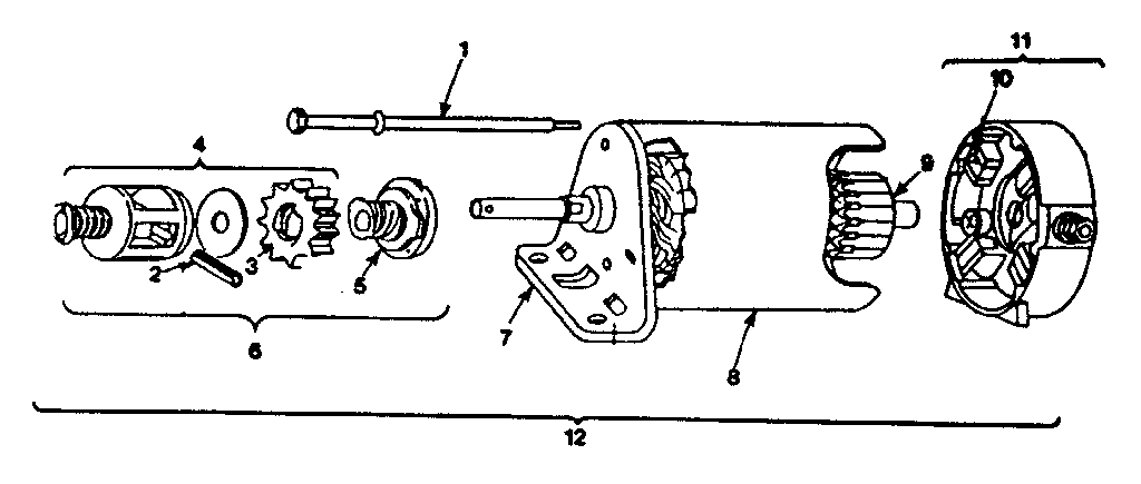 Craftsman 917254550 starter - motor diagram
