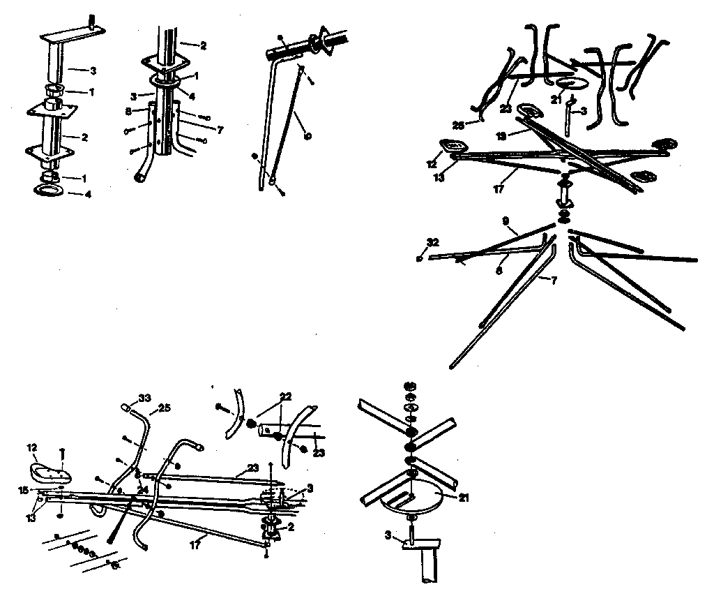 Henry 309(C696-242660) version 1 & 2 leg set diagram