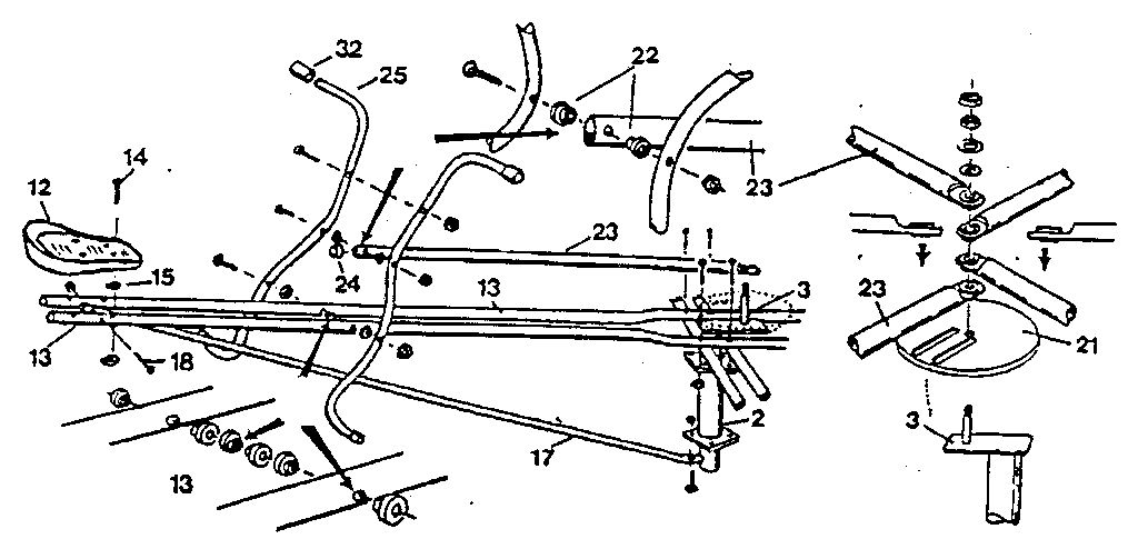Henry 309(C696-242660) version 4 seat support assembly diagram