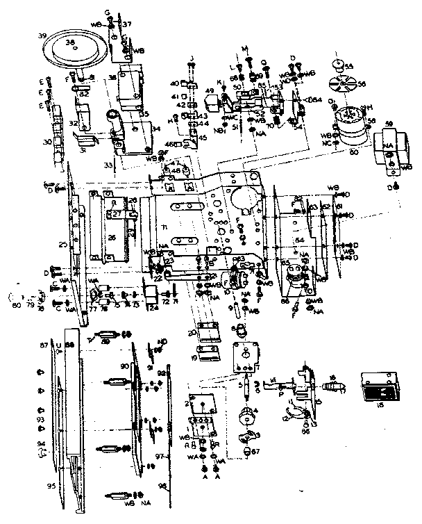 LXI 54840000002 tape mechanism diagram