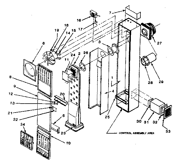 Kenmore 629776840 cabinet and body assembly diagram