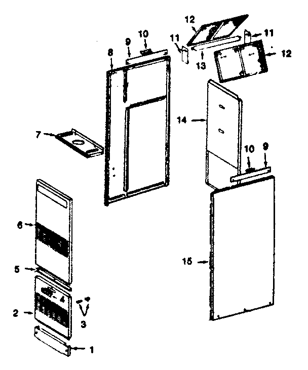 ICP NDOD112DF02 non-functional replacement parts diagram
