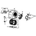 ICP NDOD084DF02 blower assembly diagram